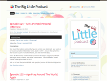 Tablet Screenshot of biglittlepodcast.com